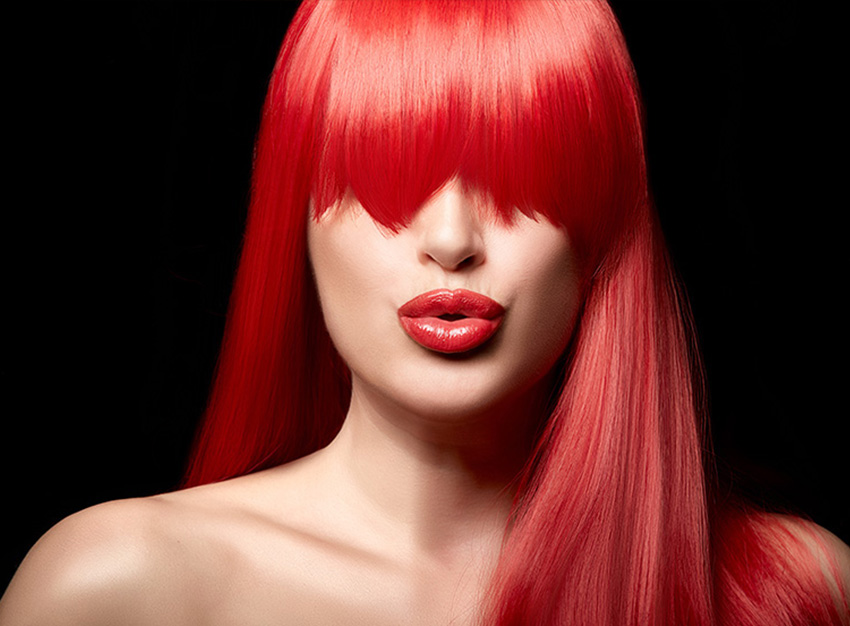 color-1 woman with red hair